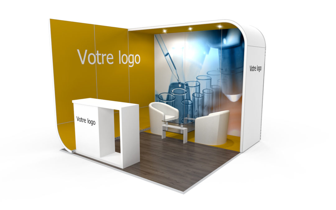 Location stand d’exposition personnalisable NewAge 9m2